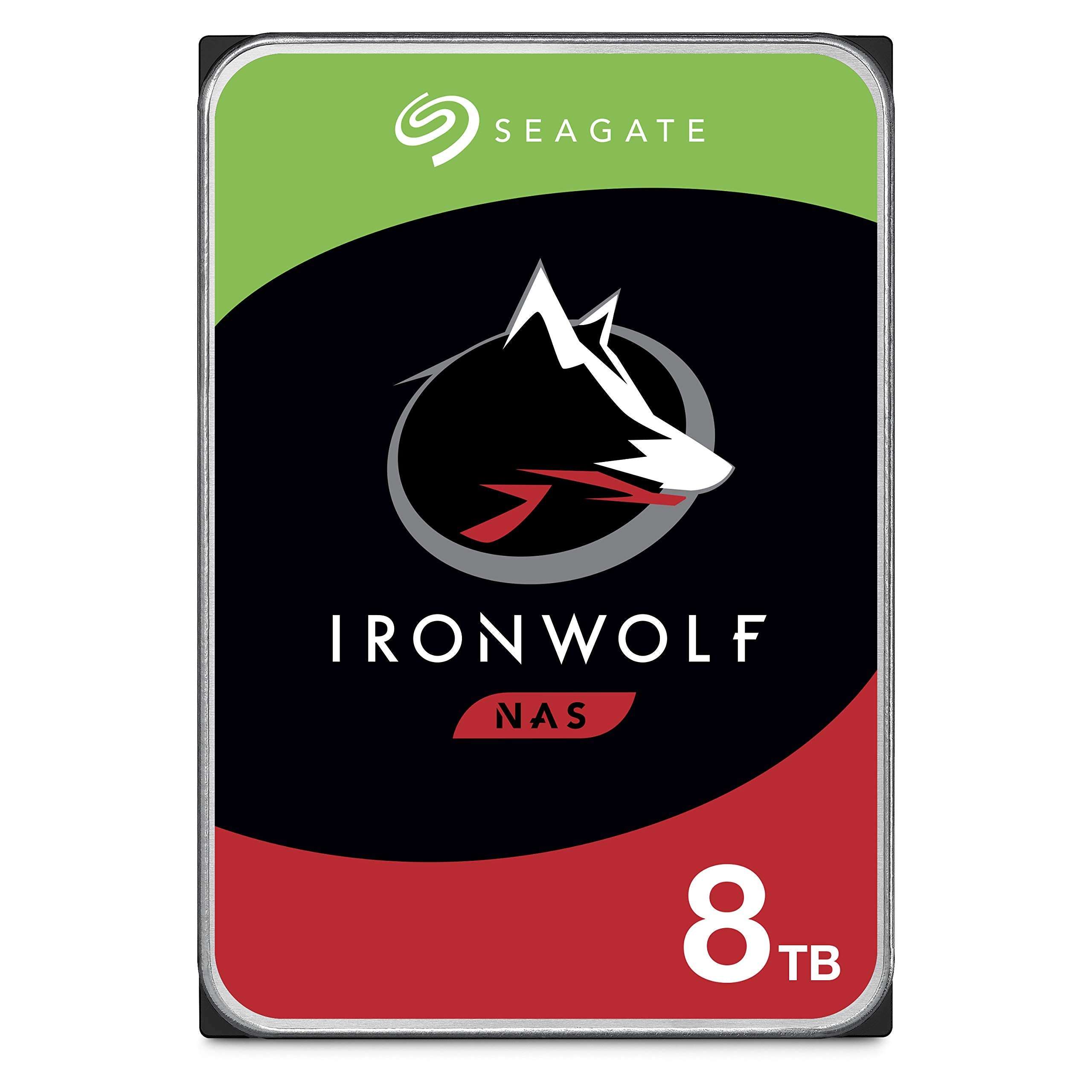 Seagate IronWolf 8TB NAS Internal Hard Drive HDD � CMR 3.5 Inch SATA 6Gb/s 7200 RPM 256MB Cache for RAID Network Attached Storage